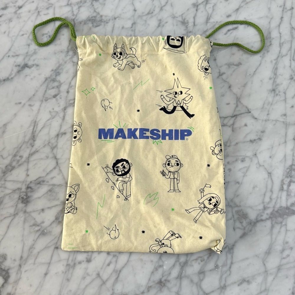 Makeship Blue Letter Bag Collectible Bag - Bag Only (No Plushie)